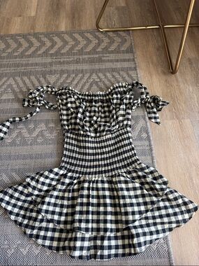 Olivaceous Gingham romper